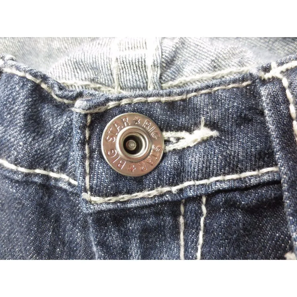 Big Star Remy Jeans Pants Blue Size 29 x 29 Cotton‎ Stretch Low Rise Boot Cut - Picture 6 of 10